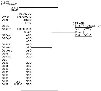 Single servo schematic